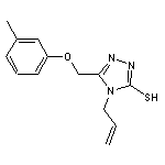 4-allyl-5-[(3-methylphenoxy)methyl]-4H-1,2,4-triazole-3-thiol