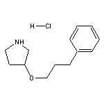 3-(3-phenylpropoxy)pyrrolidine hydrochloride