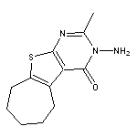 3-Amino-2-methyl-3,5,6,7,8,9-hexahydro-10-thia-1,3-diaza-benzo[a]azulen-4-one