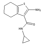 2-Amino-4,5,6,7-tetrahydro-benzo[b]thiophene-3-carboxylic acid cyclopropylamide