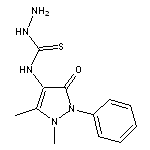 N-(1,5-dimethyl-3-oxo-2-phenyl-2,3-dihydro-1H-pyrazol-4-yl)hydrazinecarbothioamide