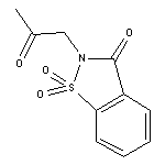 1,1-Dioxo-2-(2-oxo-propyl)-1,2-dihydro-1lambda*6*-benzo[d]isothiazol-3-one