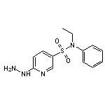 N-ethyl-6-hydrazino-N-phenylpyridine-3-sulfonamide