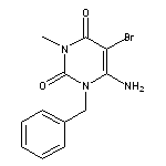 6-Amino-1-benzyl-5-bromo-3-methyl-1H-pyrimidine-2,4-dione