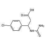 3-[(aminocarbonyl)amino]-3-(4-chlorophenyl)propanoic acid