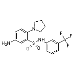 5-Amino-2-pyrrolidin-1-yl-N-(3-trifluoromethyl-phenyl)-benzenesulfonamide