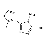 4-amino-5-(2-methyl-3-furyl)-4H-1,2,4-triazole-3-thiol