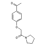 1-[4-(2-oxo-2-pyrrolidin-1-ylethoxy)phenyl]ethanone