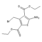 diethyl 5-amino-3-(bromomethyl)thiophene-2,4-dicarboxylate