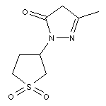 2-(1,1-dioxidotetrahydrothien-3-yl)-5-methyl-2,4-dihydro-3H-pyrazol-3-one