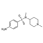 4-amino-N-methyl-N-(1-methylpiperidin-4-yl)benzenesulfonamide