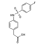 (4-{[(4-fluorophenyl)sulfonyl]amino}phenyl)acetic acid