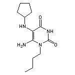 6-Amino-1-butyl-5-cyclopentylamino-1H-pyrimidine-2,4-dione