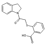 2-{[2-(2,3-dihydro-1H-indol-1-yl)-2-oxoethyl]thio}benzoic acid