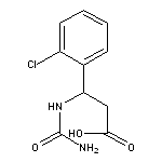 3-[(aminocarbonyl)amino]-3-(2-chlorophenyl)propanoic acid