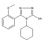 4-Cyclohexyl-5-(2-methoxy-phenyl)-4H-[1,2,4]triazole-3-thiol