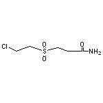 3-[(2-chloroethyl)sulfonyl]propanamide