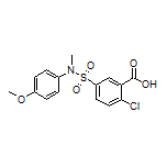 2-Chloro-5-[N-(4-methoxyphenyl)-N-methylsulfamoyl]benzoic Acid