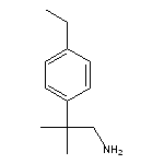 2-(4-ethylphenyl)-2-methylpropan-1-amine