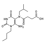 N-(6-Amino-1-butyl-2,4-dioxo-1,2,3,4-tetrahydro-pyrimidin-5-yl)-N-isobutyl-succinamic acid