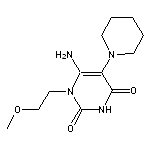 6-amino-1-(2-methoxyethyl)-5-piperidin-1-ylpyrimidine-2,4(1H,3H)-dione