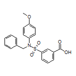 3-[N-Benzyl-N-(4-methoxyphenyl)sulfamoyl]benzoic Acid