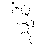 5-Amino-1-(3-nitro-phenyl)-1H-[1,2,3]triazole-4-carboxylic acid ethyl ester