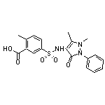 5-(1,5-Dimethyl-3-oxo-2-phenyl-2,3-dihydro-1H-pyrazol-4-ylsulfamoyl)-2-methyl-benzoic acid