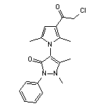 4-[3-(2-Chloro-acetyl)-2,5-dimethyl-pyrrol-1-yl]-1,5-dimethyl-2-phenyl-1,2-dihydro-pyrazol-3-one