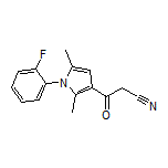 3-[1-(2-Fluorophenyl)-2,5-dimethyl-3-pyrrolyl]-3-oxopropanenitrile