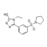 4-ethyl-5-[3-(pyrrolidin-1-ylsulfonyl)phenyl]-4H-1,2,4-triazole-3-thiol