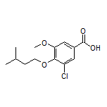 3-Chloro-4-(isopentyloxy)-5-methoxybenzoic Acid