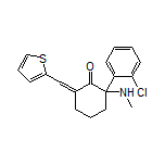 2-(2-Chlorophenyl)-2-(methylamino)-6-(thiophen-2-ylmethylene)cyclohexanone