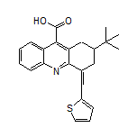 2-(tert-Butyl)-4-(thiophen-2-ylmethylene)-1,2,3,4-tetrahydroacridine-9-carboxylic Acid