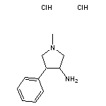 1-methyl-4-phenylpyrrolidin-3-amine dihydrochloride