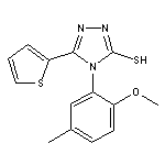 4-(2-Methoxy-5-methyl-phenyl)-5-thiophen-2-yl-4H-[1,2,4]triazole-3-thiol