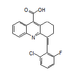 4-(2-Chloro-6-fluorobenzylidene)-1,2,3,4-tetrahydroacridine-9-carboxylic Acid