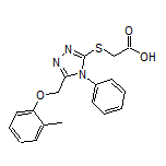 2-[[4-Phenyl-5-[(o-tolyloxy)methyl]-4H-1,2,4-triazol-3-yl]thio]acetic Acid