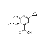 2-cyclopropyl-6,8-dimethylquinoline-4-carboxylic acid