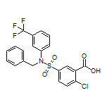 5-[N-Benzyl-N-[3-(trifluoromethyl)phenyl]sulfamoyl]-2-chlorobenzoic Acid