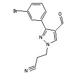 3-[3-(3-bromophenyl)-4-formyl-1H-pyrazol-1-yl]propanenitrile