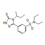 3-[4-(sec-Butyl)-5-mercapto-4H-1,2,4-triazol-3-yl]-N,N-diethylbenzenesulfonamide