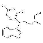 2-chloro-N-[2-(2,4-dichlorophenyl)-2-(1H-indol-3-yl)ethyl]acetamide