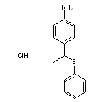 4-[1-(phenylsulfanyl)ethyl]aniline hydrochloride