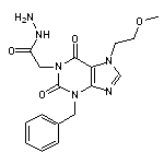 2-[3-benzyl-7-(2-methoxyethyl)-2,6-dioxo-2,3,6,7-tetrahydro-1H-purin-1-yl]acetohydrazide