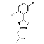 4-chloro-2-[3-(2-methylpropyl)-1,2,4-oxadiazol-5-yl]aniline