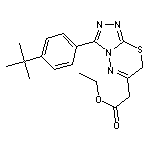 [3-(4-tert-Butyl-phenyl)-7H-[1,2,4]triazolo[3,4-b][1,3,4]thiadiazin-6-yl]-acetic acid ethyl ester