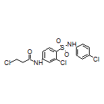 3-Chloro-N-[3-chloro-4-[N-(4-chlorophenyl)sulfamoyl]phenyl]propanamide