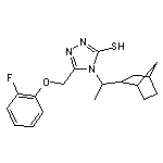 4-(1-Bicyclo[2.2.1]hept-2-yl-ethyl)-5-(2-fluoro-phenoxymethyl)-4H-[1,2,4]triazole-3-thiol