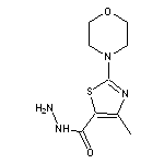 4-methyl-2-morpholin-4-yl-1,3-thiazole-5-carbohydrazide